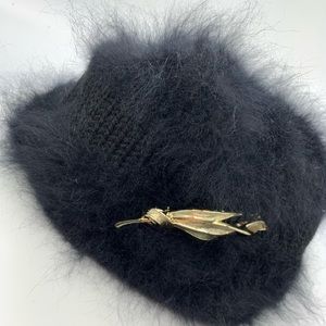 50s Vintage Winter Hat w/Broach
